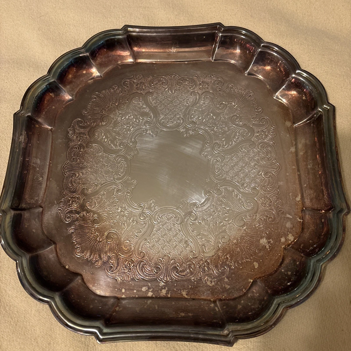 Gorham Heritage In Antique Us Silver-Plated Platters & Trays for