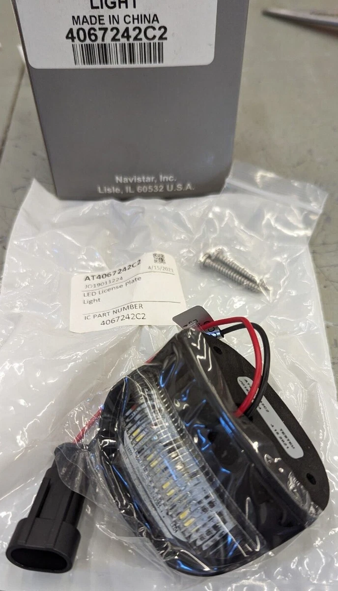 4067242C91 International LED Light License Plate Lamp Sound Off 