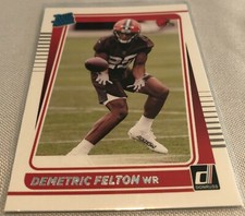 2021 Panini Donruss Football Demetric Felton Cleveland Browns Rated Rookie #293