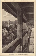 Old postcard postcard Rothenburg - Wehrgang am Klingentor GERMANY (1074562)