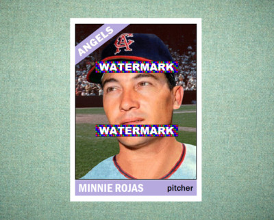 Minnie Rojas California Angels 1966 Style Custom Baseball Art Card | eBay