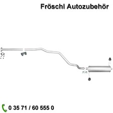 für Hyundai i20 1,2 77Ps G4LA Mittelrohr Rohr Endtopf Auspuffanlage Anbaukit a*