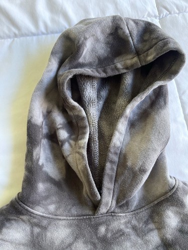 Girl’s Art Class Gray Tie Dye Crop Hooded Sweatshirt Kids Size S 6/6x - Picture 4 of 10