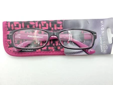 Foster Grant Adella Pink & Black Reading Glasses 53□16-137 Choose Strength