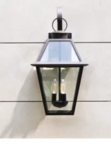 LUTEC Vintage Decorative Wall Mount 3-Lamps Bronze Outdoor Light Lantern Sconce