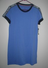 Women's Tommy Hilfiger Blue Shift T-Shirt Comfort Dress Size M NWT