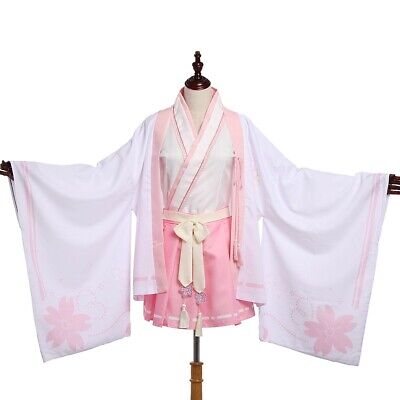 Anime MmiHoYo Yae Sakura kimono Girl Cosplay Dress Costume Role Play