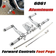 For Harley Forward Controls Footpeg Levers Dyna Low Rider Street Bob Super Glide