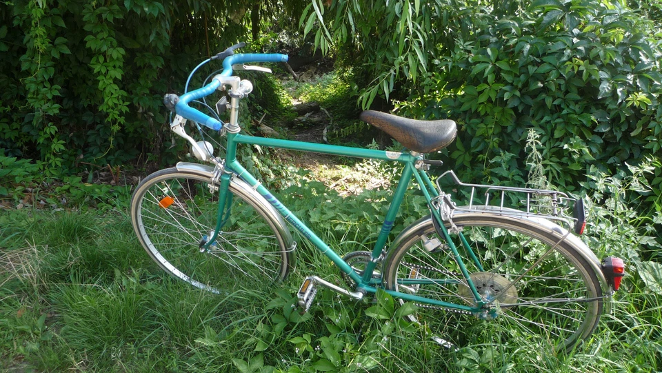 Fahrrad, Herrenrad, Halbrenner von Herkules, großer Rahmen, grün metallic - Bild 3 von 3