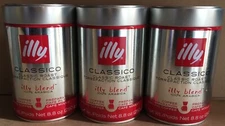 Illy Classico Ground Coffee 3 Packages