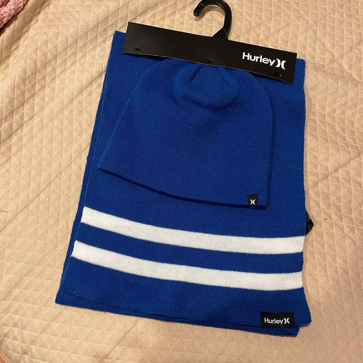 Hurley Men's Winter Hat Set - Beanie And Scarf Combo Morocco...