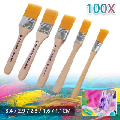 100tlg Malerpinsel Set Farbpinsel Flachpinsel Lackpinsel Eckenpinsel Lasur Satz