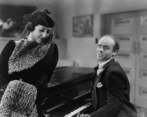 Emile Boreo playing the piano in 'Interval For Romance' 1940 OLD PHOTO