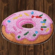 Donut Embroidered Patch — Iron On