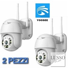 2X TELECAMERA TELECAMERE ESTERNA YOSEE CAM PTZ WIFI CAMERA NEW WIRELESS ESTERNO