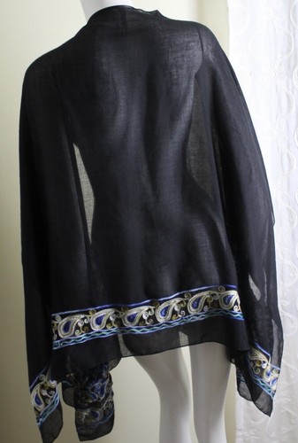 Catherines O/S 1X 2X 3X Super FIne Lightweight Boho Embroidered Vest Topper - 第 3/8 張圖片