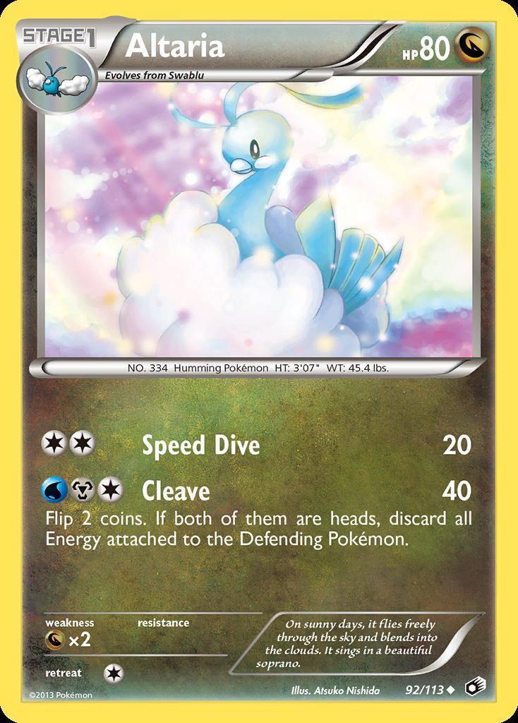 Pokemon Altaria (92/153) Legendary Treasures LP