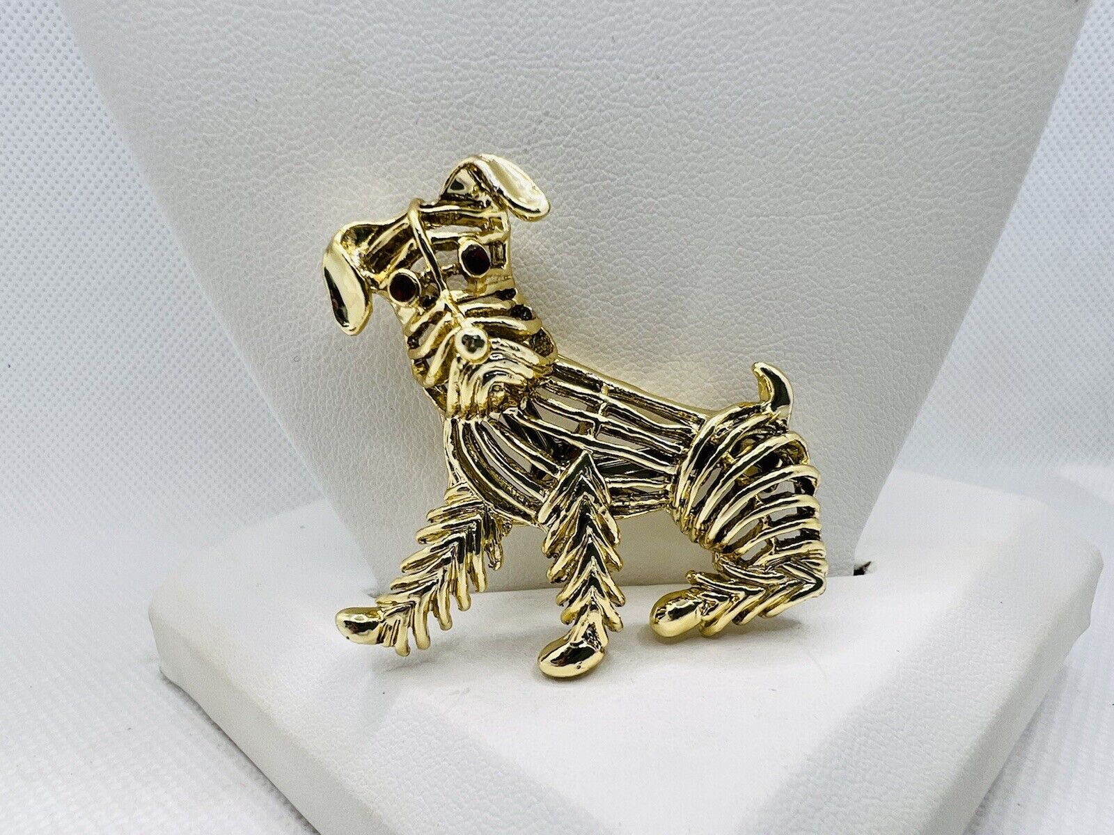 Vintage Gerrys Signed Terrier Gold Tone Dog Brooc… - image 2