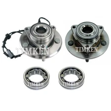 Front & Rear Wheel Bearings & Hubs Kit Timken For Dodge Ram 1500 4WD 2-Wheel ABS