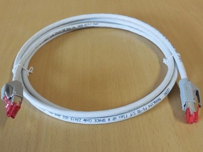 Leoni MegaLine F6-90 S/F flex 4P CAT7 Netzwerk Gigabit LAN Kabel 2,5m NEU*pz1189