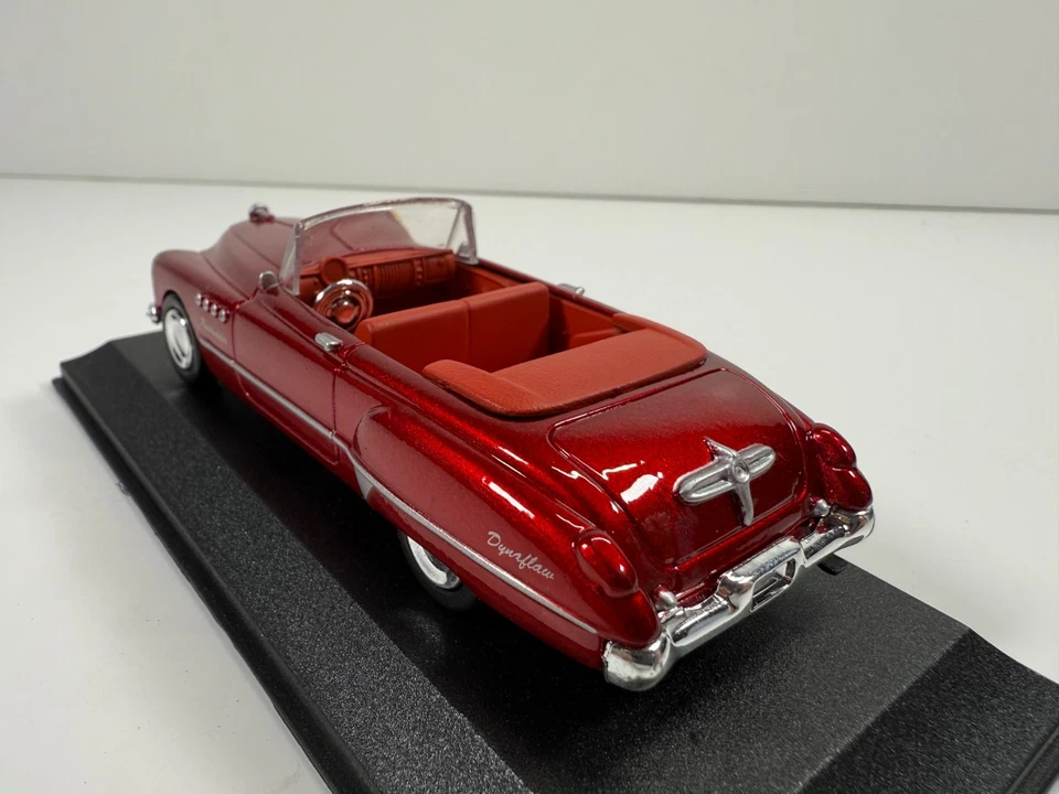 1/43 Nuevo Ray Buick Roadmaster 1949 Convertible Diecast Metal Rojo Profundo Metálico Foto 3 de 4
