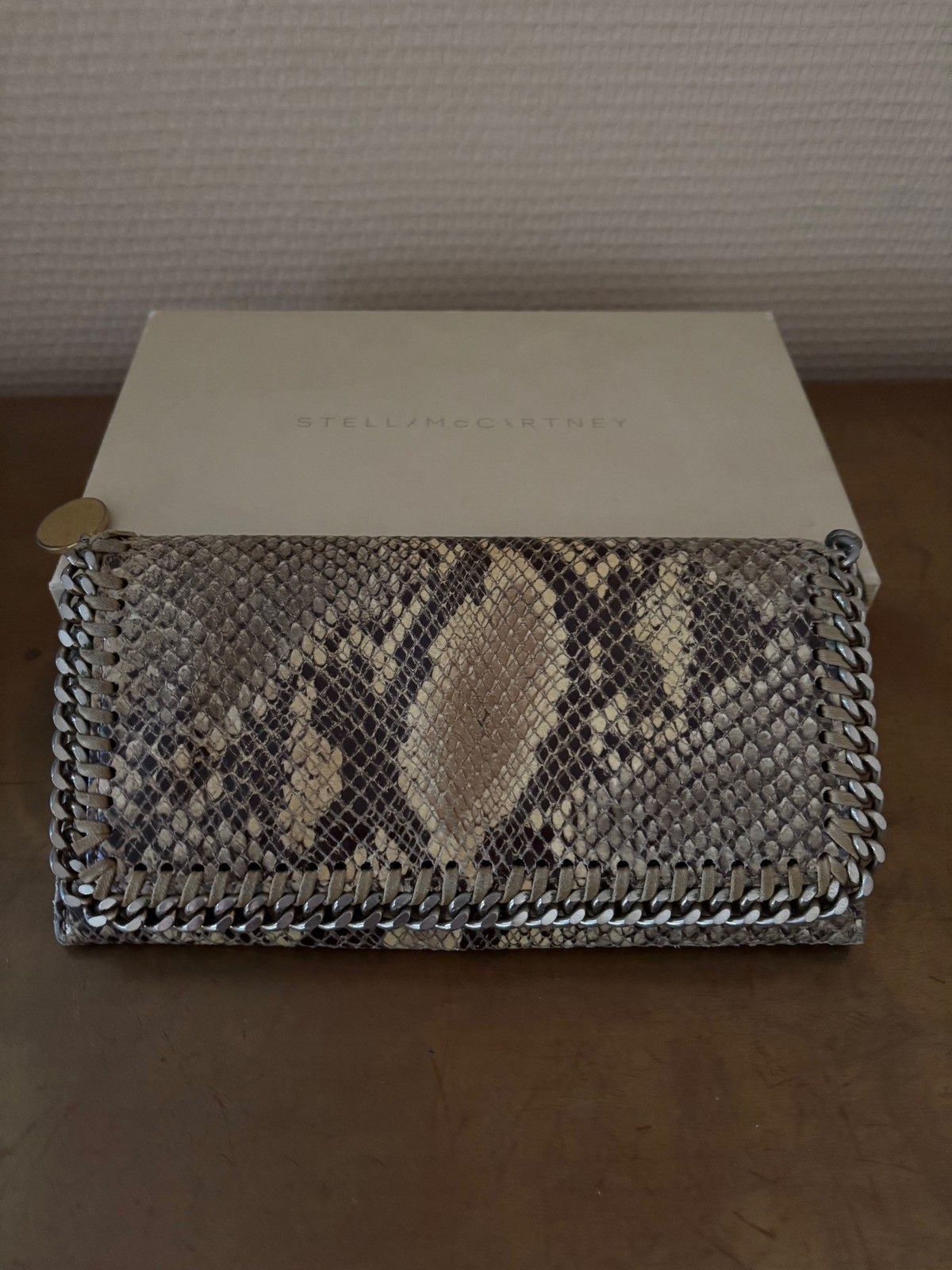 STELLA McCARTNEY Brown Python Wallet - image 1