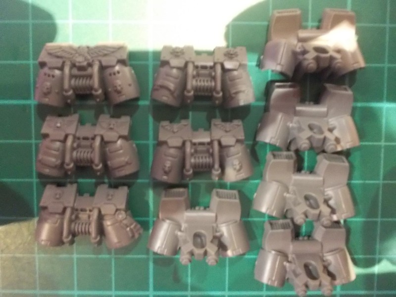 Warhammer 40K - 5 Space Marine Vanguard Veteran Jump packs OOP - 40k bits