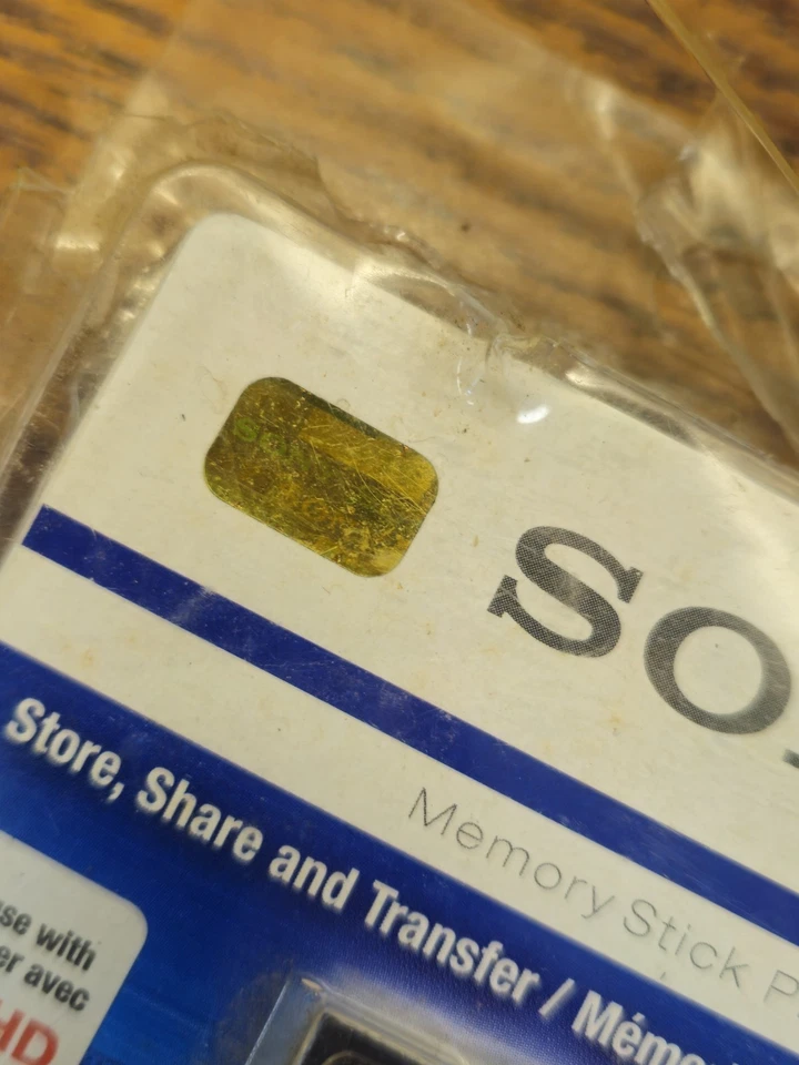 Memory Stick Pro Duo original Sony de 8 GB 1 pieza - un adaptador dúo de tarjeta larga Foto 4 de 4