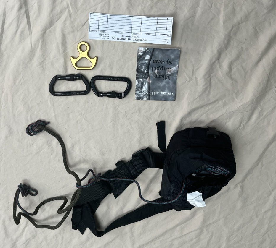 米軍　NEW ENGLAND ROPES MICRO RAPPEL SYSTEM New England Climbing Ropes Micro Rappel Kit | eBay