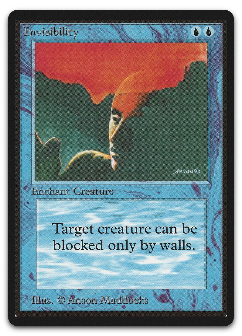 Invisibility (NM) Beta Edition LEB Magic MTG