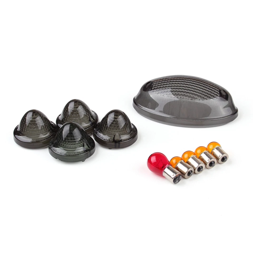 TailLight Turn Signals Cover Bulbs For Bonneville SE T100 Smoke US - Image 2 of 4