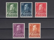Norway 1959 King Olav V VF MNH stamps