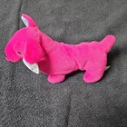 Ty Beanie Babies Stretch Pink Dog Plush Stuffed Animal 1997 Vintage
