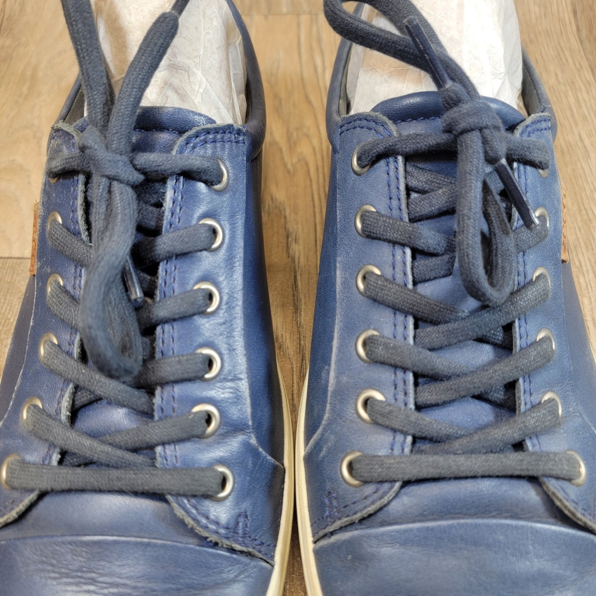 ECCO Soft 7 Casual Sneakers Men Size 12 US, 46 EU Blue Leather Comfort Low Shoes ECCO Soft 7 Sneaker - Men main image 2