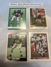 Seth Joyner 4 Card 1991 Lot Pacific Fleer Bowman Score Eagles NM+ Free Shipping!