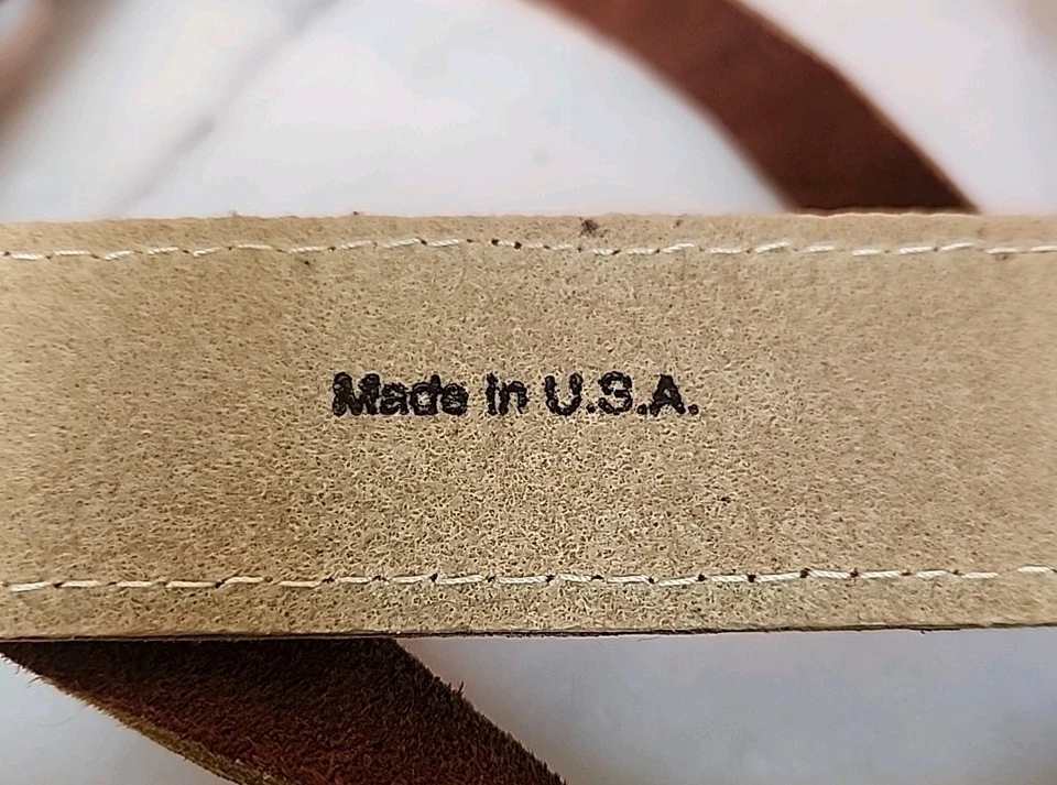 Pendleton Brown Leather Adjustable Blanket Carrier Strap Holder Made in USA - Image 3 of 4