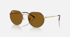 Ray-Ban RB3565 Jack 55mm Matte Havana Matte Arista Gold Brown Unisex Sunglasses