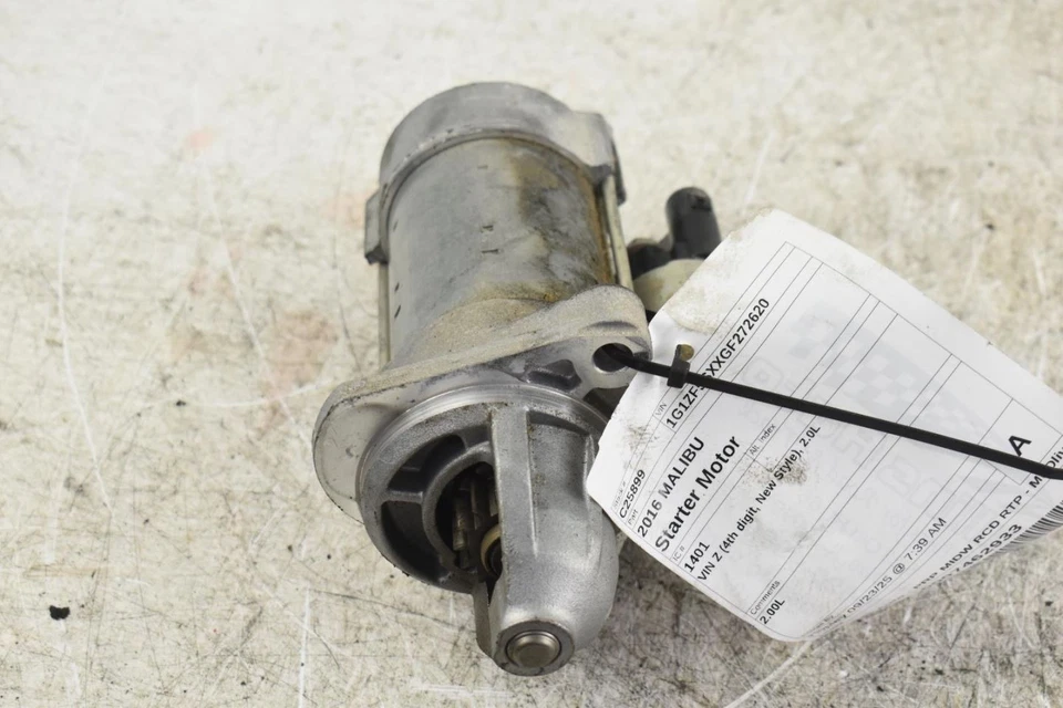Used Starter Motor for 2016 Chevrolet Malibu 2.0L OEM 75000 Miles C25899 - Imagem 3 de 4