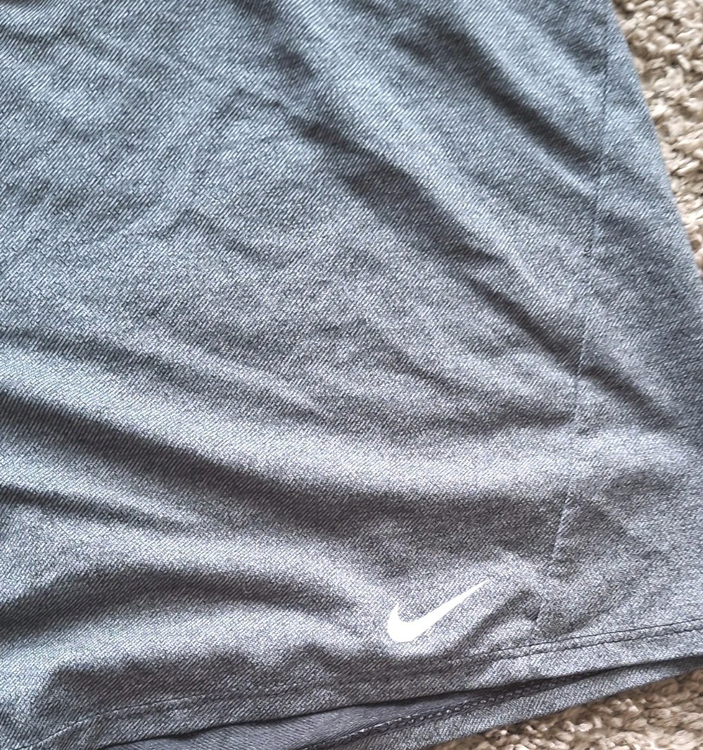 Nike Dri Fit  Running Shorts Size Large Gray Logo Band Lightweight Activewear  thumbnail 4