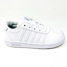 K-Swiss Classic Pro White Infant Baby Size 2 WIDE Sneakers 25612 101