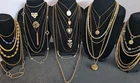 Vintage Gold Jewelry Lot JOAN RIVERS MONET AVON NAPIER ANNE KLEIN 30 Necklaces
