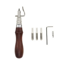 Quluxe 7 Pcs Leather Craft Stitching Groover Skiving Edge Beveler Leather Wor...