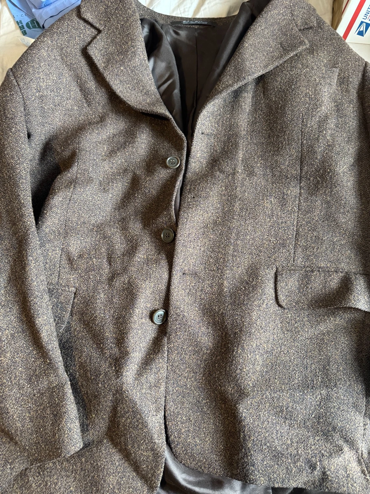 2 Dress Blazers/ 42R/ Farah (Grey & Strips) / Hart Schaffner Marx (Grey)