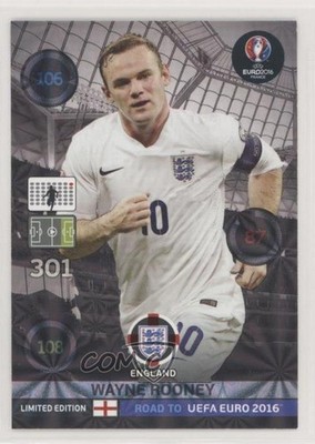 2015 Adrenalyn XL Road to UEFA Euro 2016 Limited Edition Wayne Rooney 0l9o