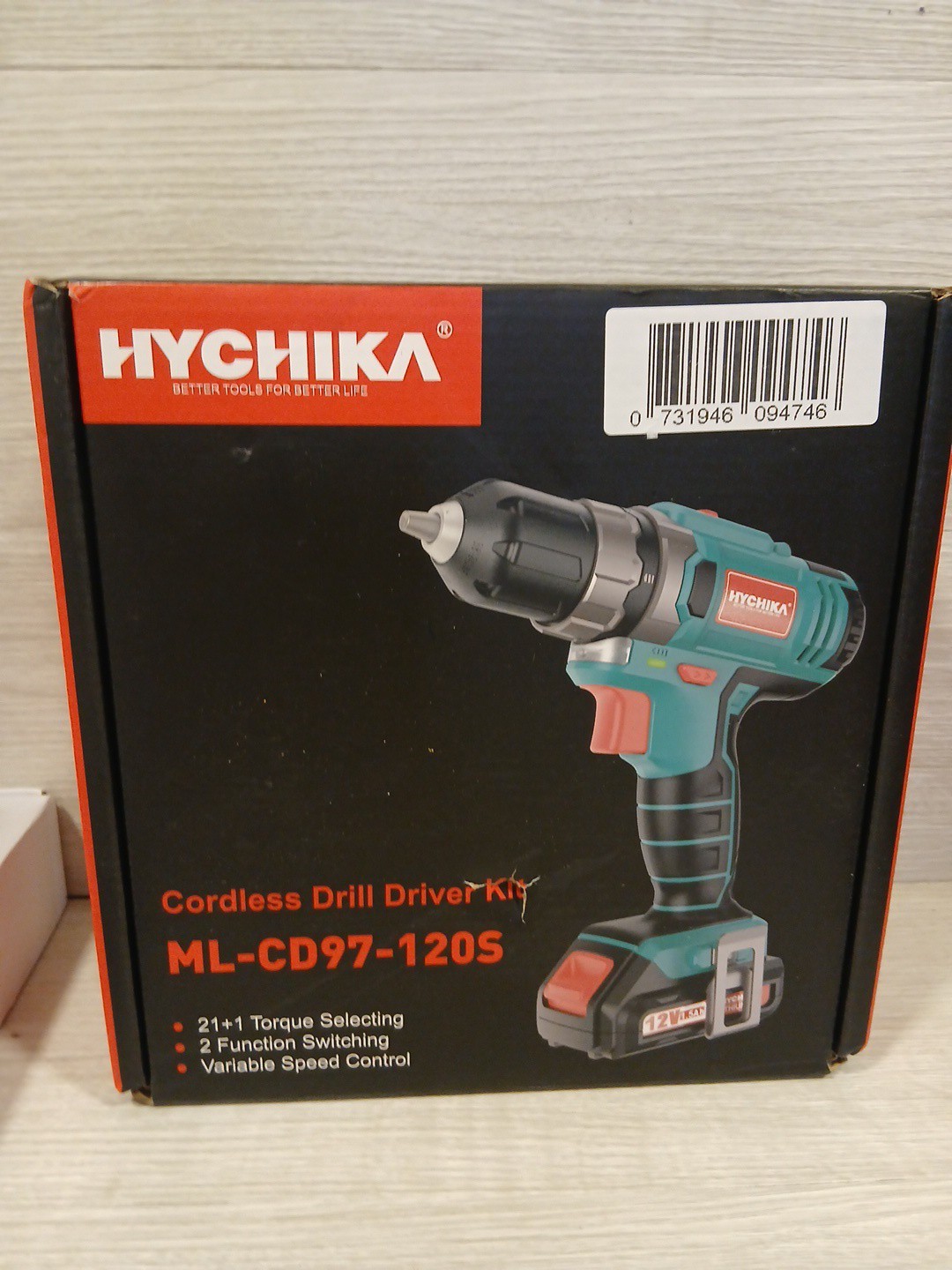 12V Cordless Drill Driver 30Nm 1500mAh Li Ion 2 Speed