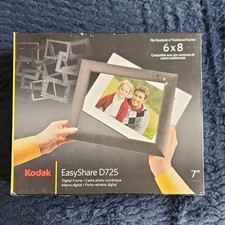 Kodak EasyShare D725 7" LCD Digital Photo Frame Black USB SD Kodak Color Science