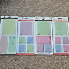 Sizzix ~ Lot x 4 Sets ~ Embossing Folders ~ Birthday x 3 / Thank You x 1 ~ NEW