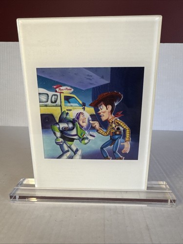 Rara litografia 5x7 esclusiva Toy Story DISNEY Movie Club. Pizza Planet. - Foto 1 di 5