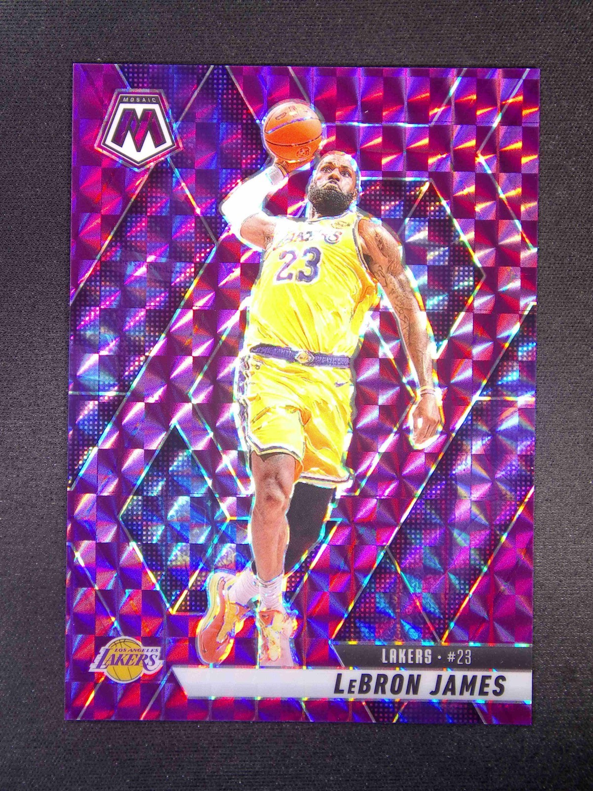 2024-25 Panini Mosaic LeBron James #180 Purple /99