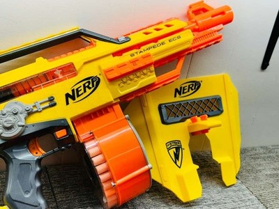 Nerf N-Strike Stampede ECS Motorized Blaster 2010 w/ Shield Drum